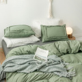 Beautilful Solid Pile flock cloth bedding set